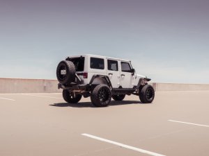 Jeep Wrangler JKU Rocker Body Armor - Road Armor - Stealth - Tex Blk - `07-`18